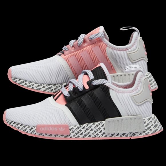 Rare Adidas NMD R1 White/Pink/Black NWT - Picture 12 of 16